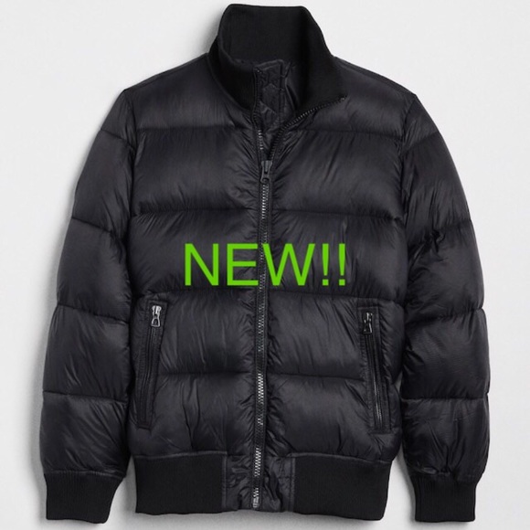 gap black bomber jacket